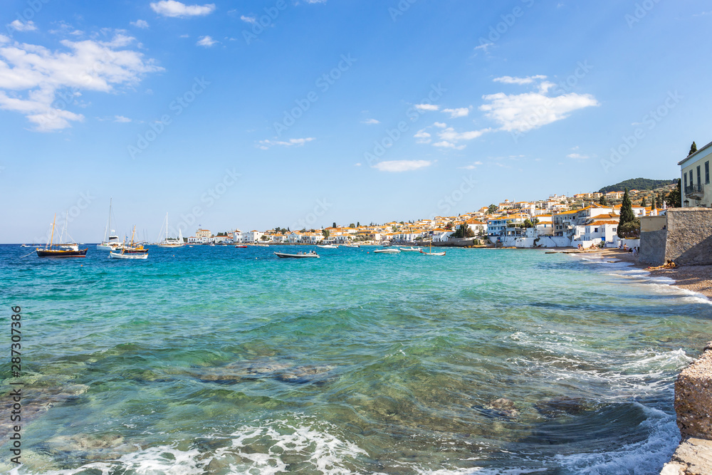 famous Spetses island on Saronic gulf near Athens. Greece
