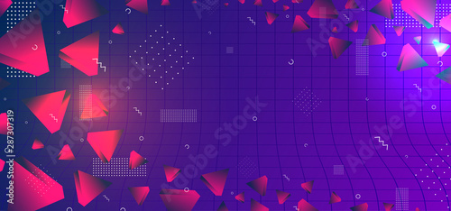 Triangular background. Abst...