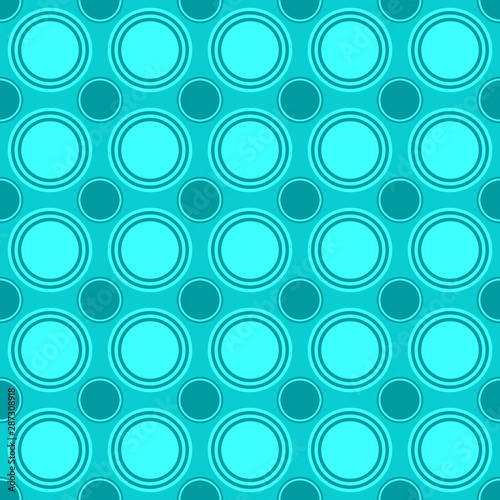 Seamless geometrical circle pattern background - vector illustration