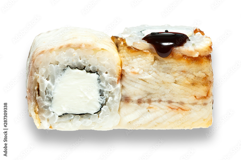 eel roll with a philadelphia cheese eel roll with a philadelphia cheese