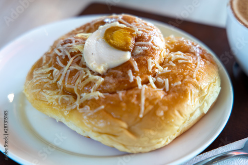 Filipino traditional desert Ensaymada photo