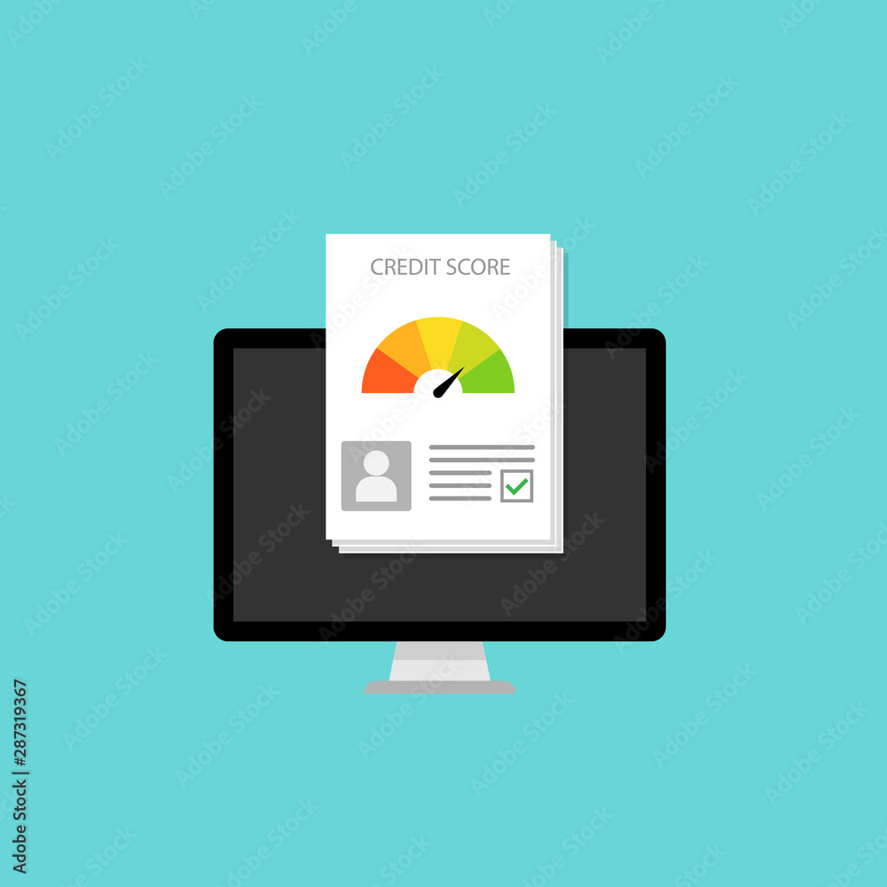 Credit score in monitor computer Credit score in monitor computer