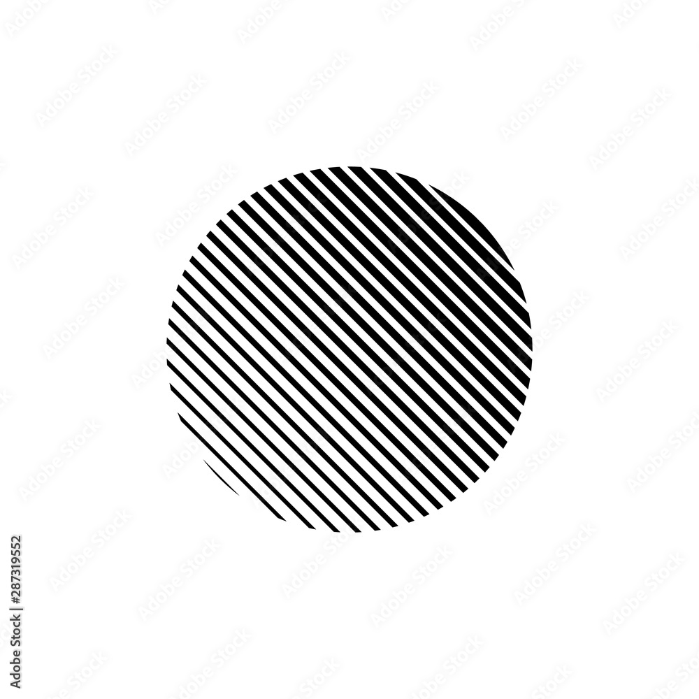 Circle halftone effect on white background