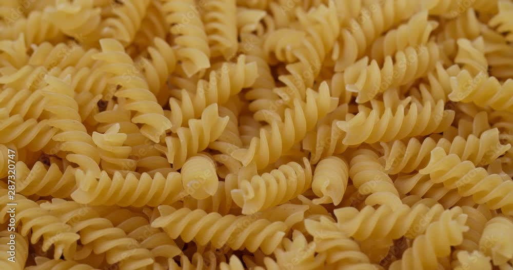 Stack of the fusilli close up Stack of the fusilli close up