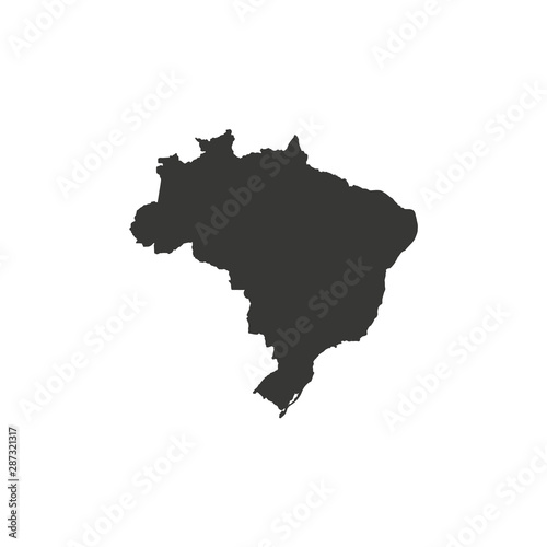 map of Brazil. Vector illustration