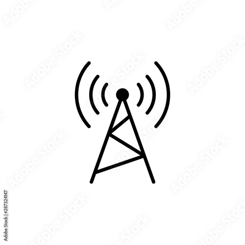 Radio station icon symbol simple design