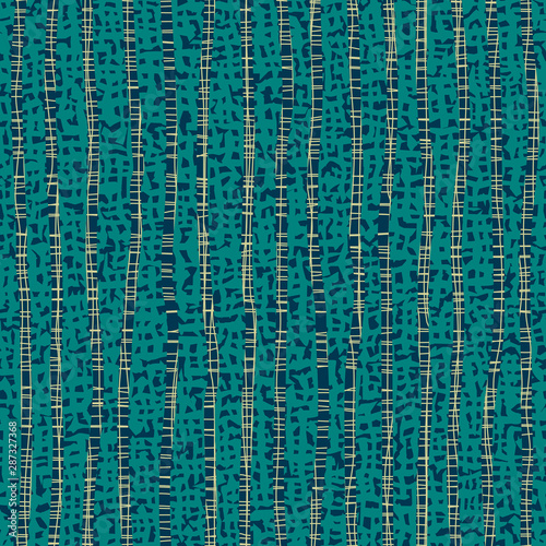 Textured uneven thick lines background. Seamless striped pattern. Endless ornament with wavy irregular stripes on textured background.