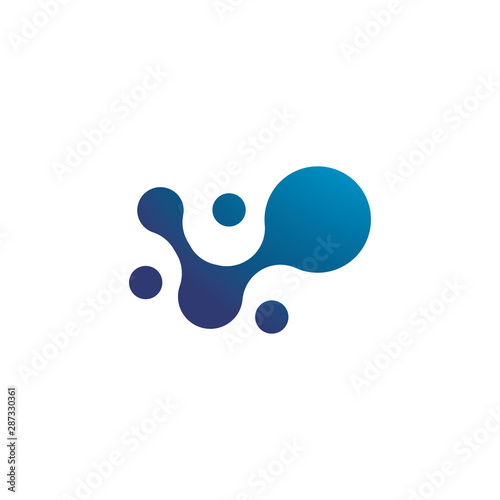 Metaball template logo design vector icon 