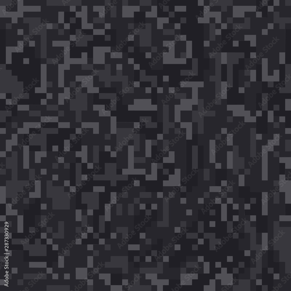 Digital pixel camouflage seamless pattern for your design. Vector camo texture