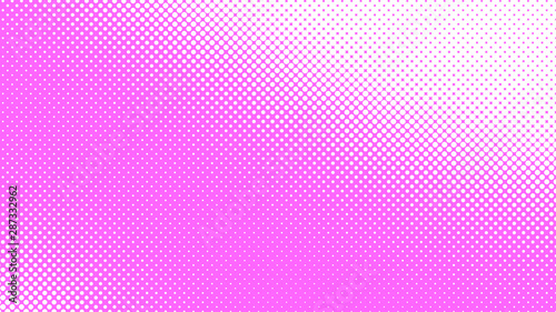 Light magenta modern pop art background with halftone dots design, vector illustration