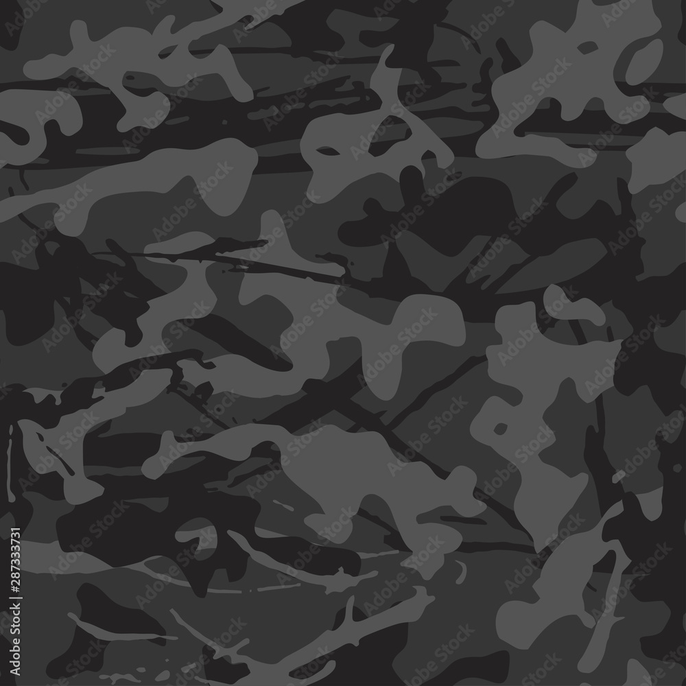 Urban camouflage, modern fashion design. Camo military protective. Army uniform. Grunge pattern. Black and white, monochrome, fashionable, fabric. Vector seamless texture. Urban camouflage, modern fashion design. Camo military protective. Army uniform. Grunge pattern. Black and white, monochrome, fashionable, fabric. Vector seamless texture.