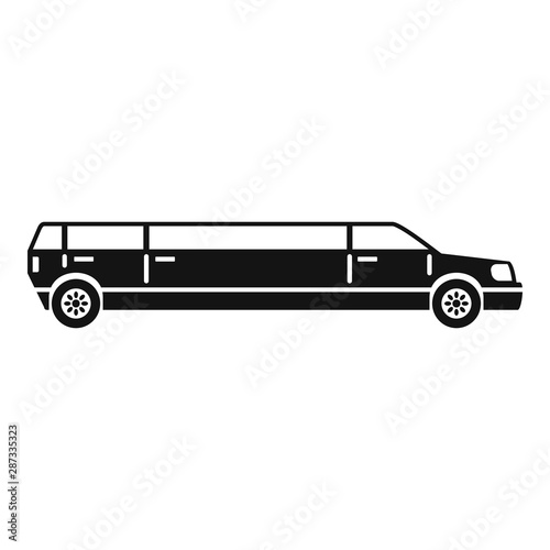Limousine service icon. Simple illustration of limousine service vector icon for web design isolated on white background