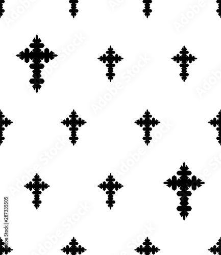 Christian Cross Seamless Pattern