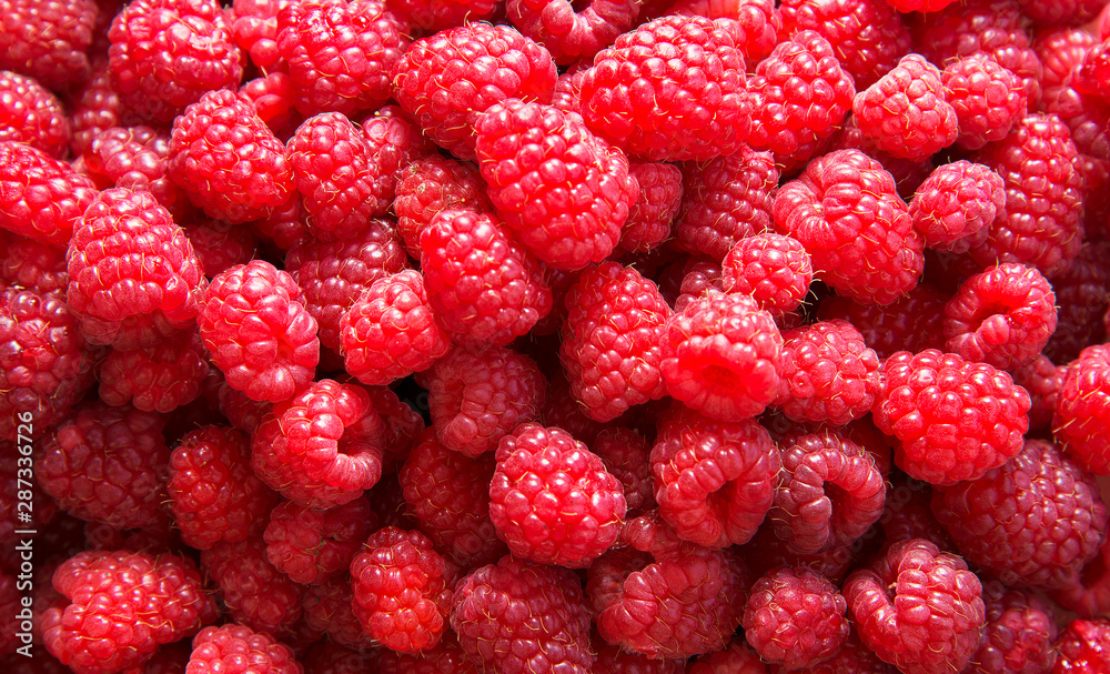Background of fresh ripe raspberries. Background of fresh ripe raspberries.