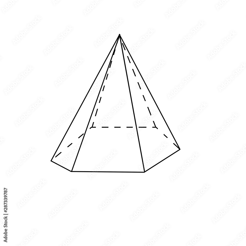 volumetric geometric figure on a white background volumetric geometric figure on a white background