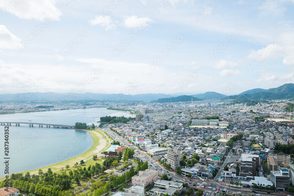 琵琶湖のある景色