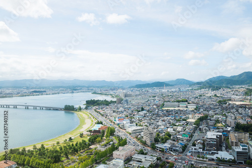 琵琶湖のある景色