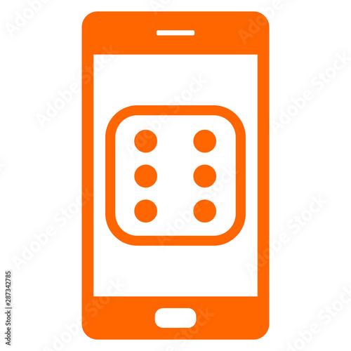Würfel und Smartphone
