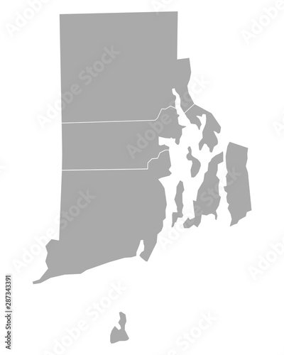 Karte von Rhode Island