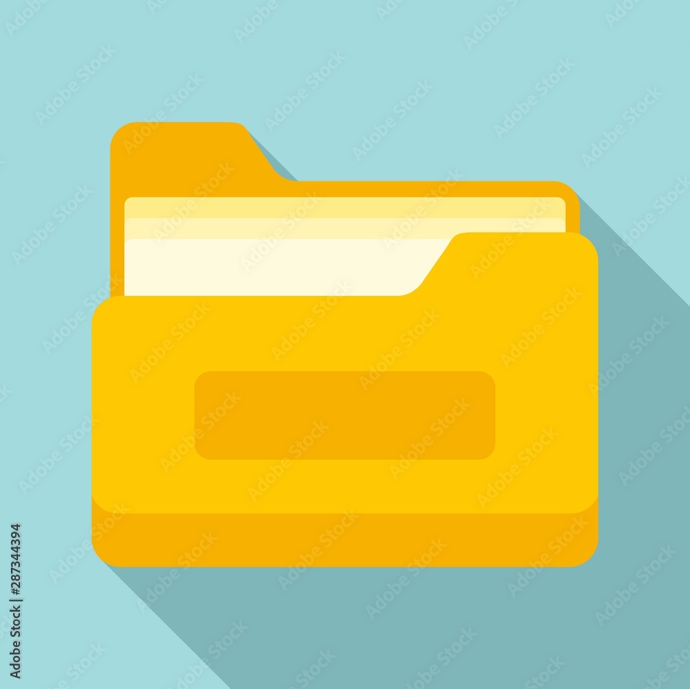 Archive file folder icon. Flat illustration of archive file folder vector icon for web design Archive file folder icon. Flat illustration of archive file folder vector icon for web design