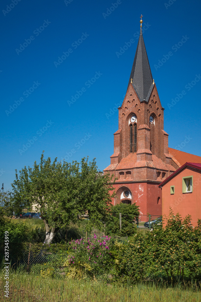 Church in Nowe Warpno, Zachodniopomorskie, Poland