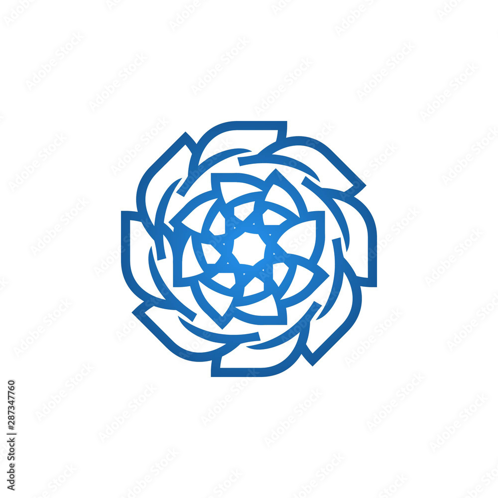 Naklejka premium leaf vintage logo template