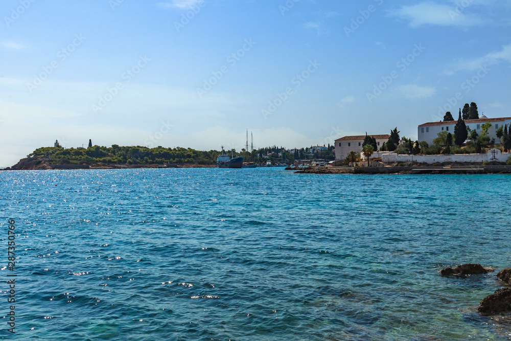 famous Spetses island on Saronic gulf near Athens. Greece