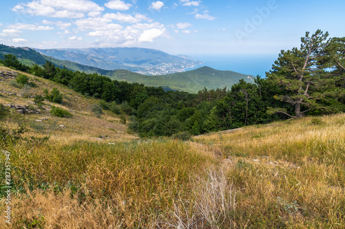 Natural landscape on Mount Ah-Petri in Crimea © olgavolodina