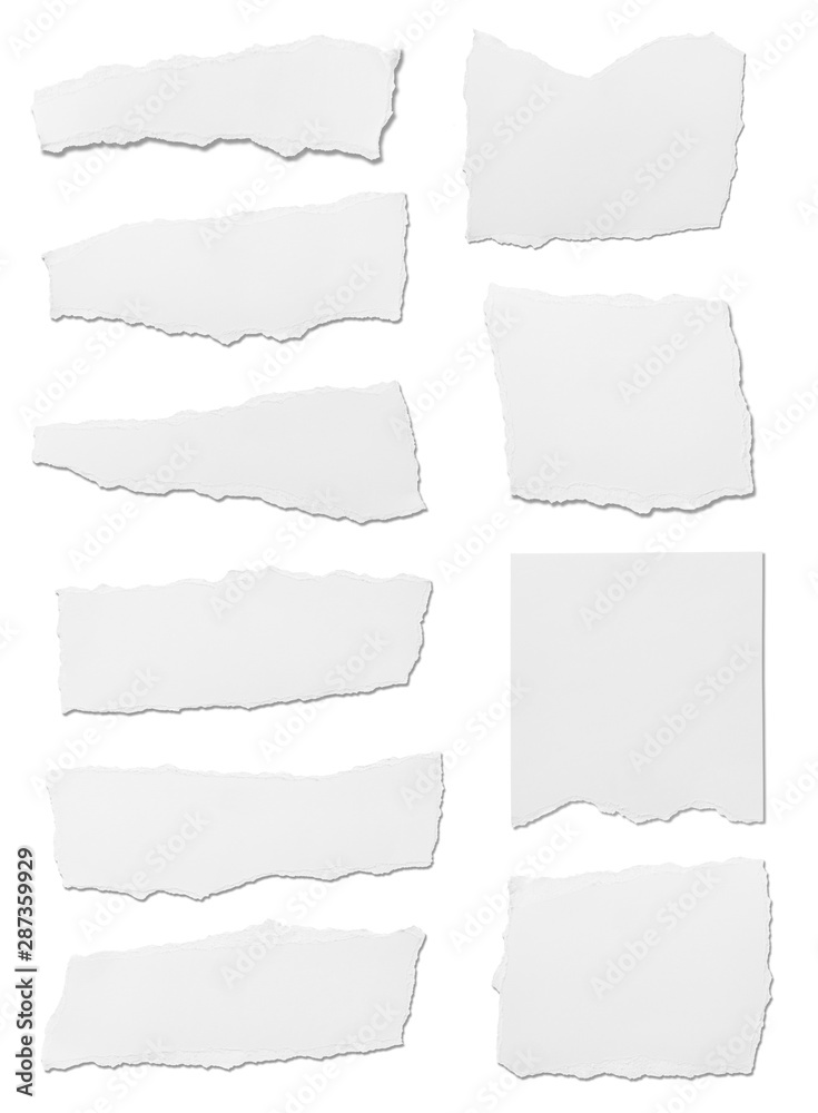 white paper ripped message torn white paper ripped message torn