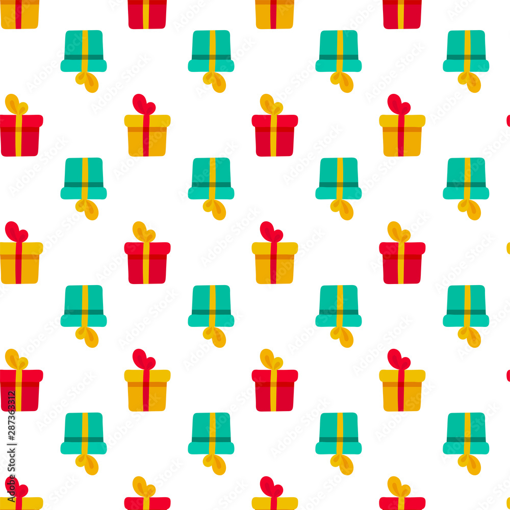 Color gift box seamless pattern Color gift box seamless pattern