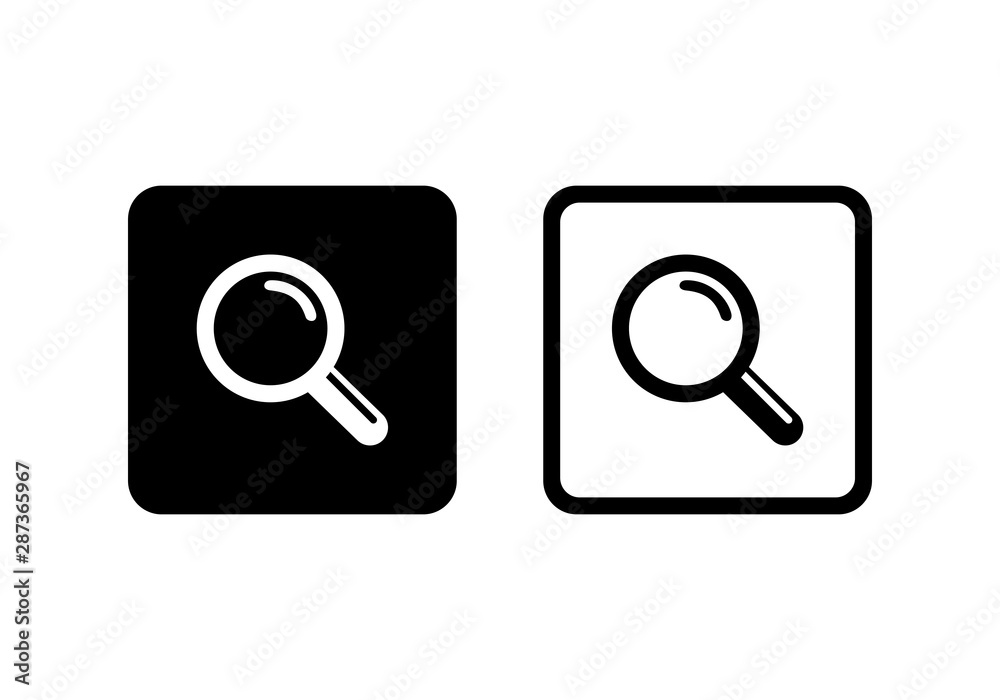 search magnifying glass icon vector search magnifying glass icon vector