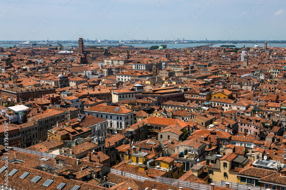 View from St. Marks Campanile Tower in Venice