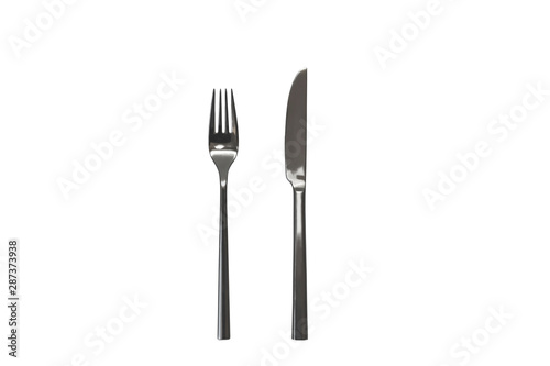 cutlery on a white background isolate