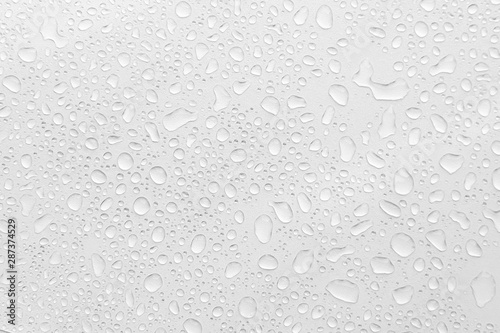 Water Drops On white Background, Texture colorful waterdrop/