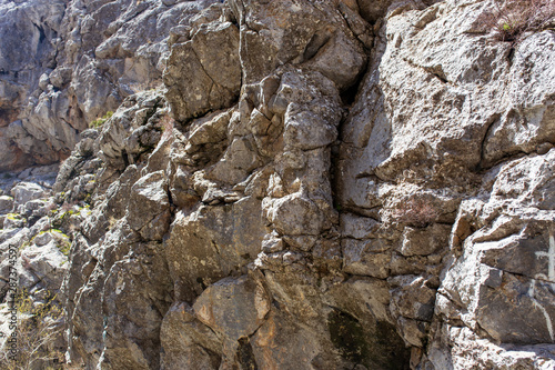 Rocks in the mountains as background