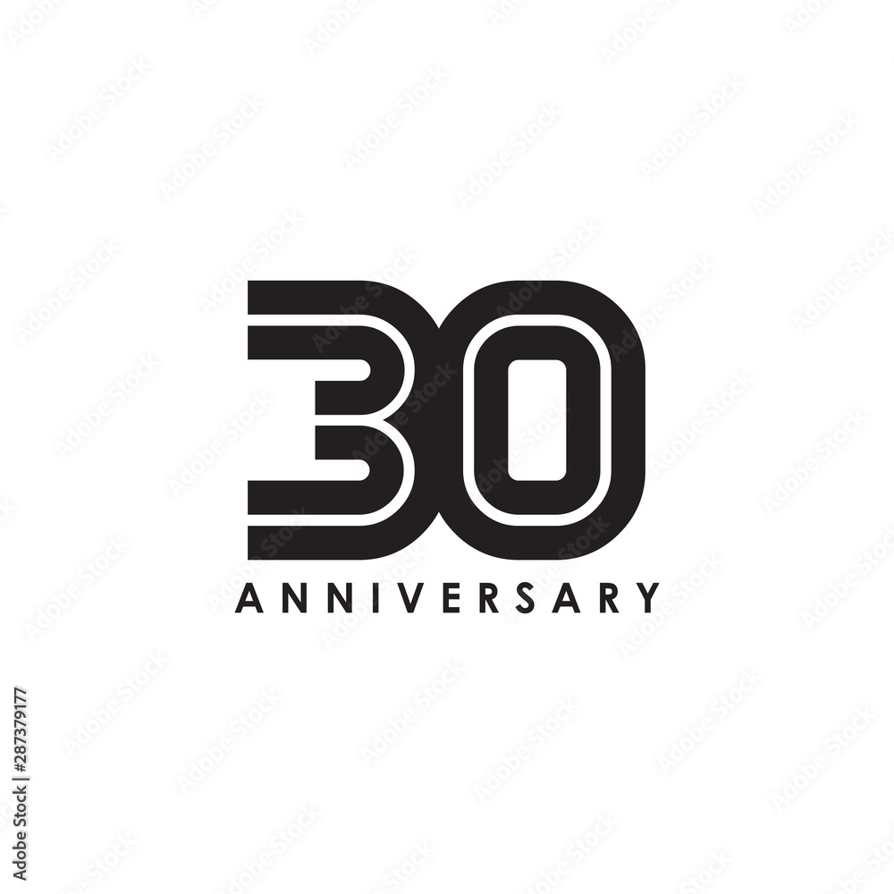 Years celebrating anniversary emblem logo design template Years celebrating anniversary emblem logo design template