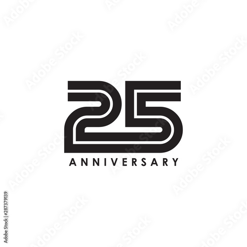 Years celebrating anniversary emblem logo design template