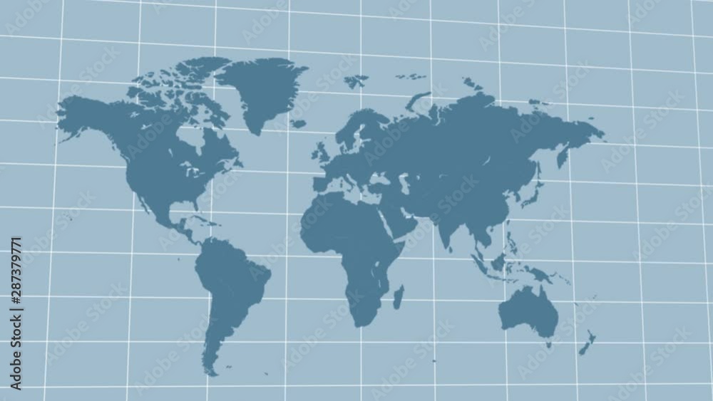 Map of the world fly around, corporate background for modern worldwide business Map of the world fly around, corporate background for modern worldwide business