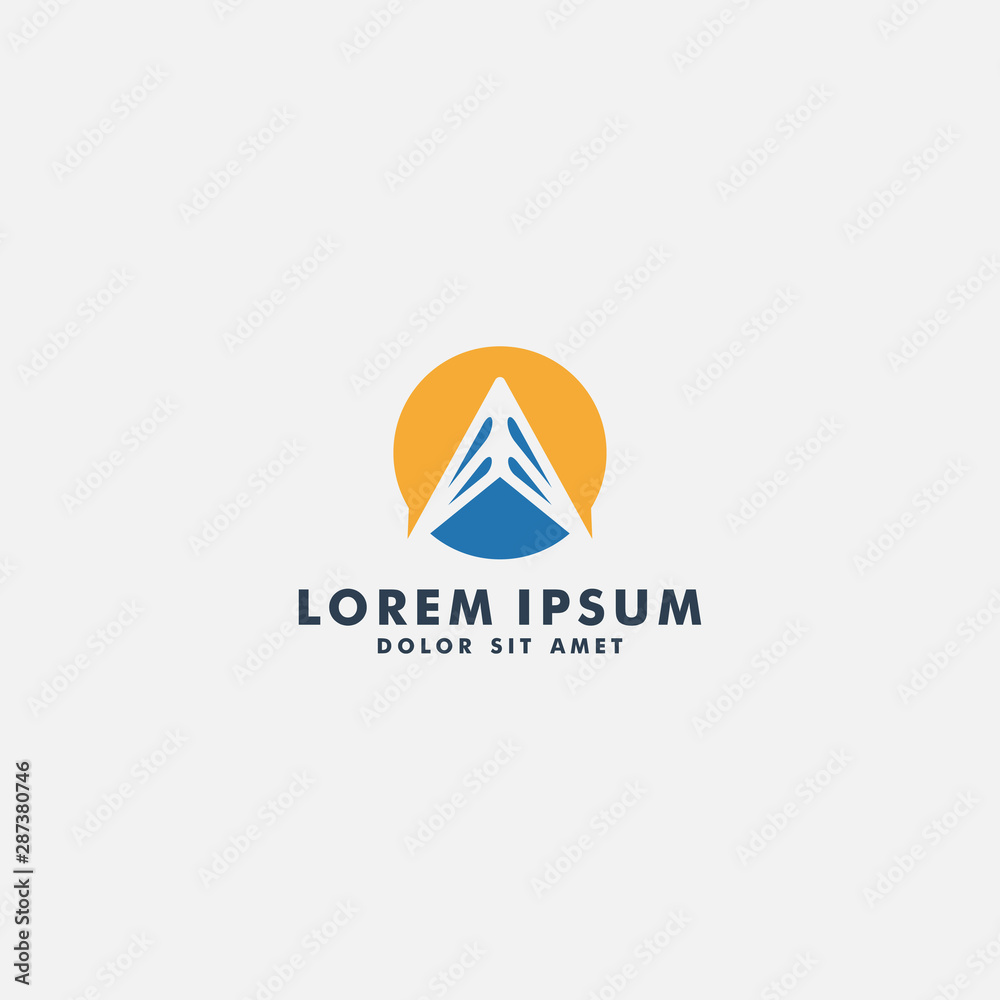 Letter A logo design idea - vector