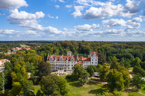 Fotografie, Obraz Schloss Boitzenburg in der Uckermark im Bundesland Brandenburg