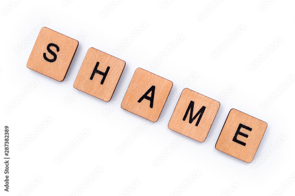 The word SHAME