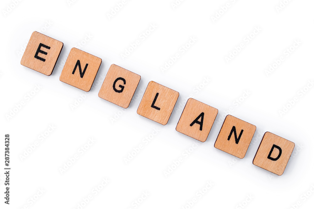 The word ENGLAND