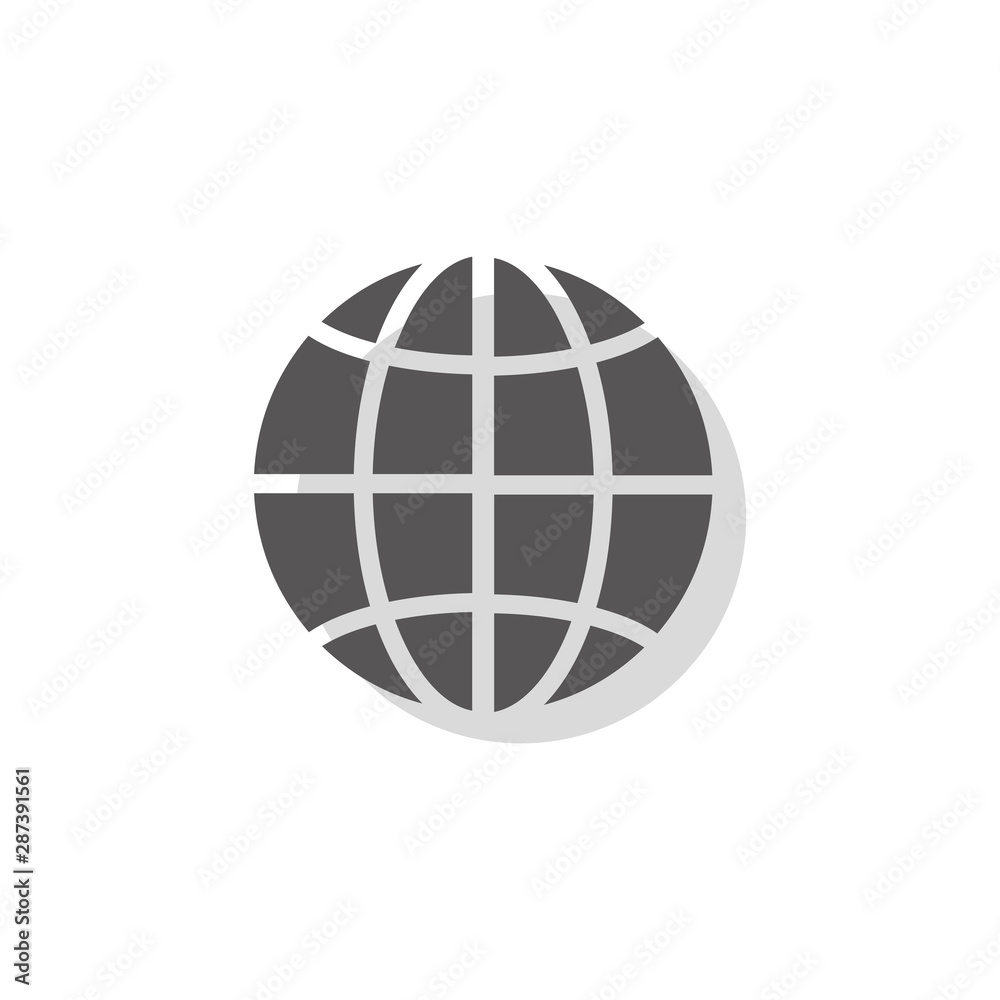 icon of the global Internet. vector illustration icon of the global Internet. vector illustration