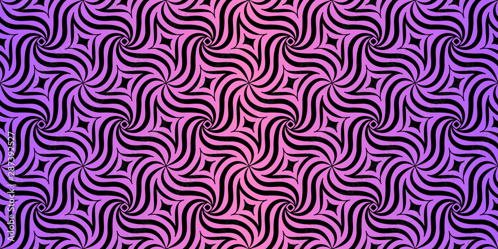 Optical illusion background. Abstract seamless pattern