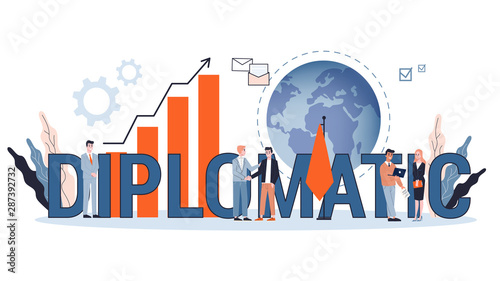 Diplomatic word. Idea of the international relations
