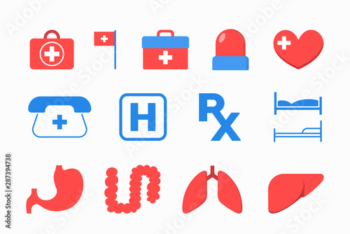 Medicine icon set