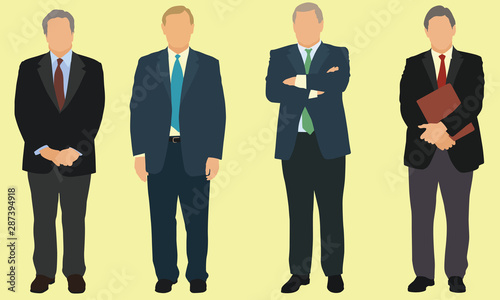 Caucasian Senior Citizen Businessmen