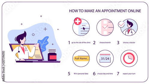 How to make an appointment online. Book visit