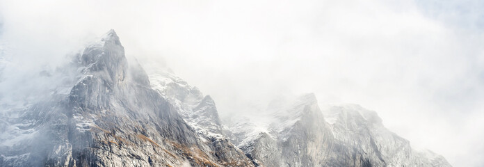 Keuken achterwand Wit Bergtoppen in Jungfrau regio Zwitserland  © Angelov