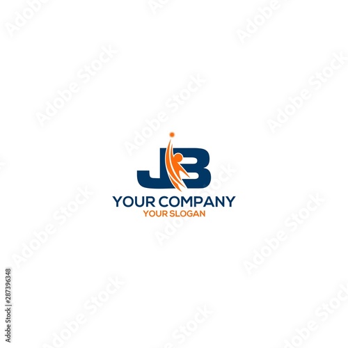 JB personal training logo design vector